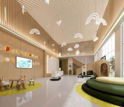 现代公司前台3D模型下载